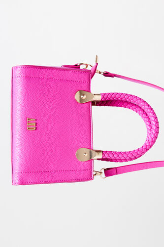 Pink Regular Textured Sling Bag, , image 4